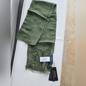 Ralph Lauren Olive Green Scarf